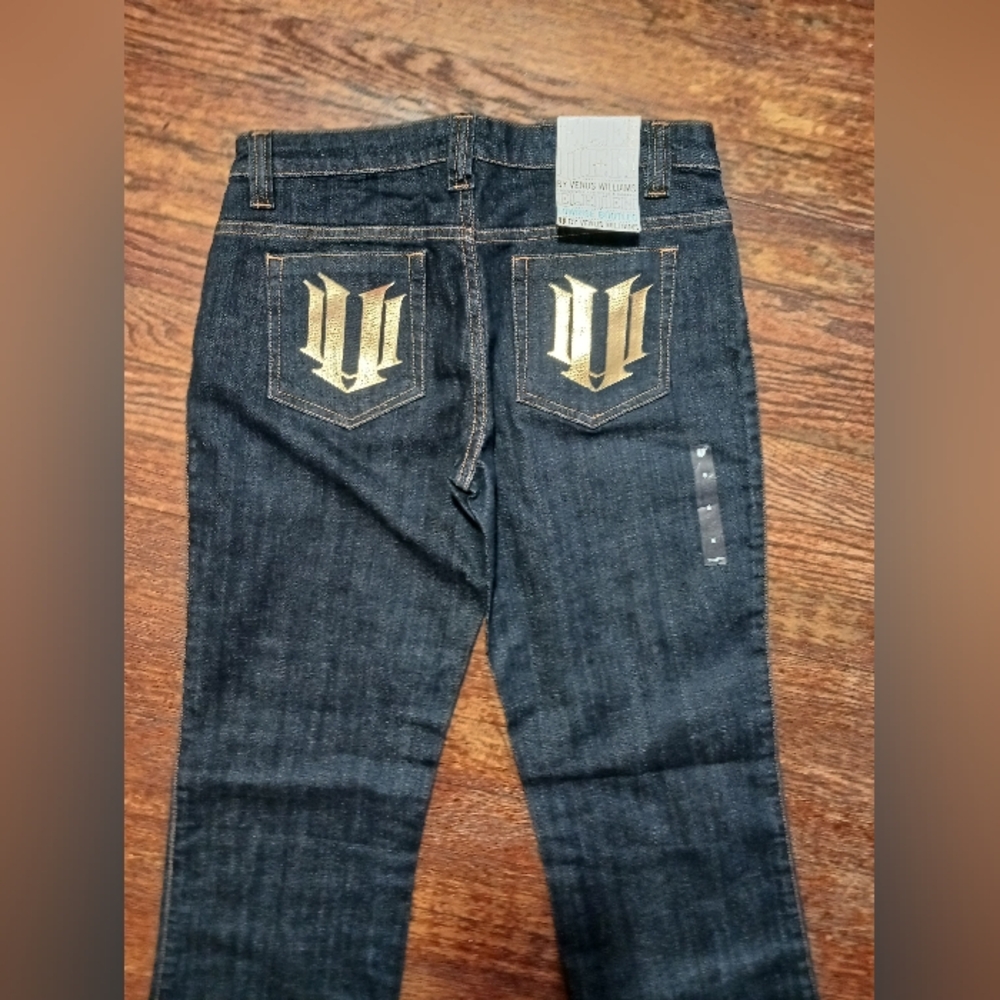 Y2k- VENUS WILLIAMS "Eleven" BOOT CUT WOMENS JEANS sz 6 DARK NWT